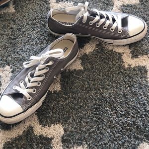Classic gray and white converse